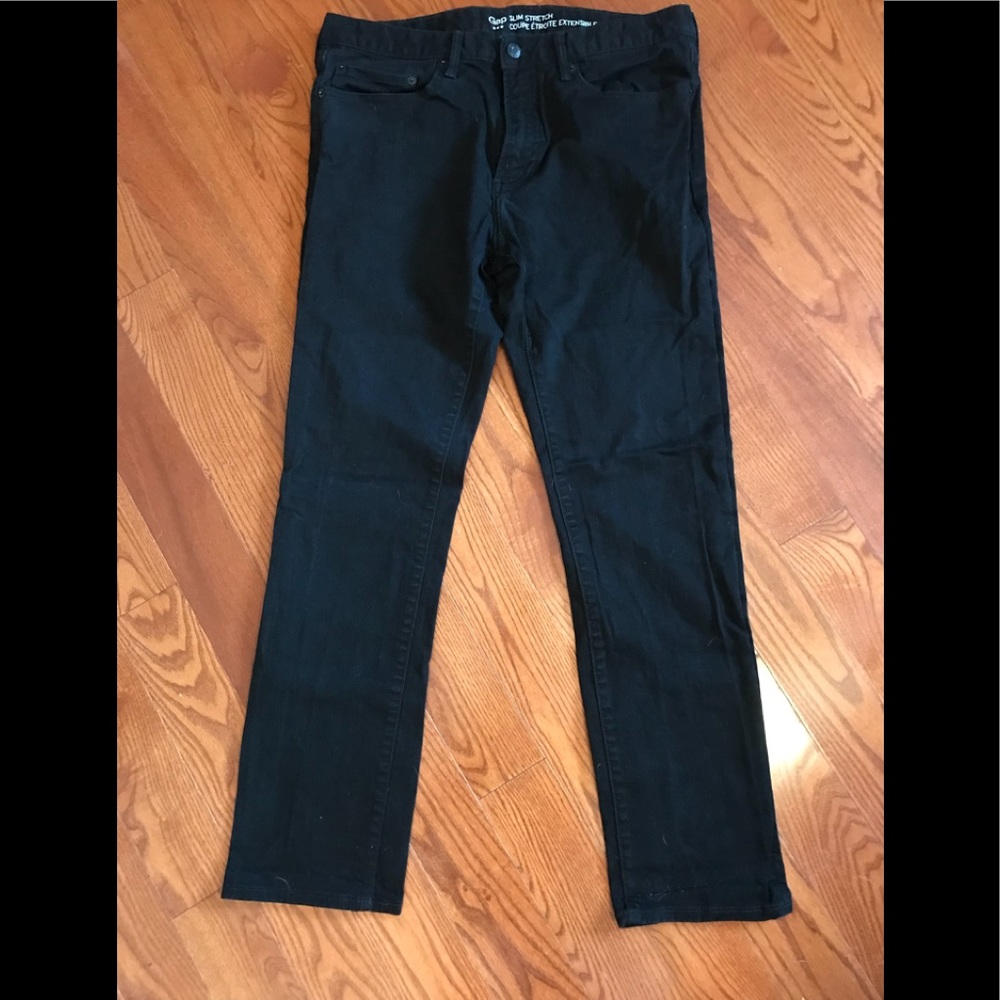 Gap Slim Stretch Black Jeans 34/30